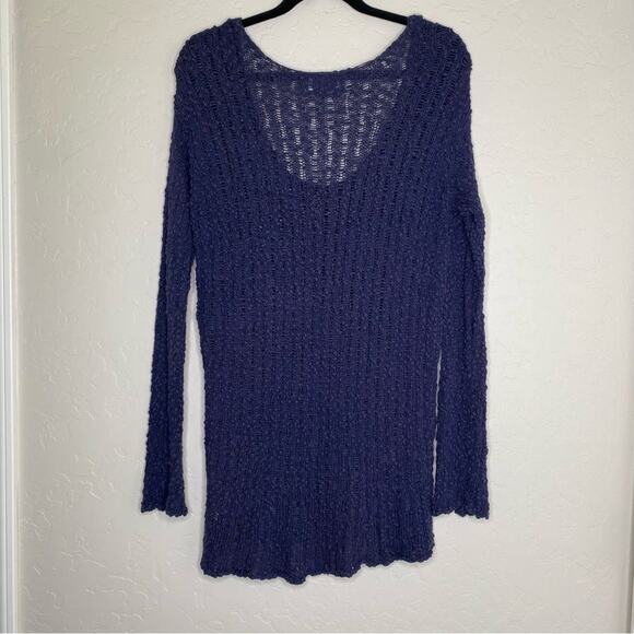 Michael Stars Purple Loose Knit 100% Cotton Scoop Neck Sweater XS - Picture 11 of 12
